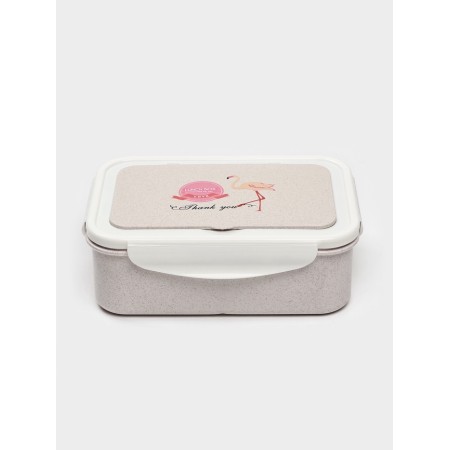 Lunch-Box "Flamingo", 1.4 l, 21.5 x 7.3 x 15 cm, white-2