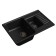Granfest ECO-21K stone washing is a kitchen car, 740x480 mm, black color is black