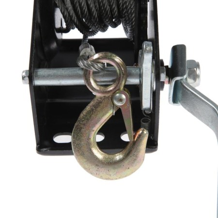 Winper manual drum traction tundra, 1400 kg, metal cable 10 meters-6