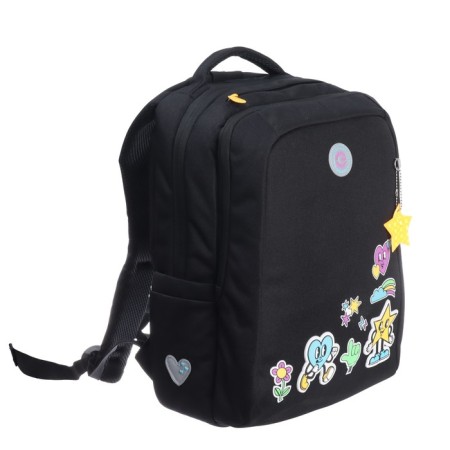 School backpack, 39 x 26 x 17 cm, Grizzly, ergonomic back, + keychain-1