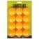 Table tennis ball, set of 12 pcs., PP, Orange color
