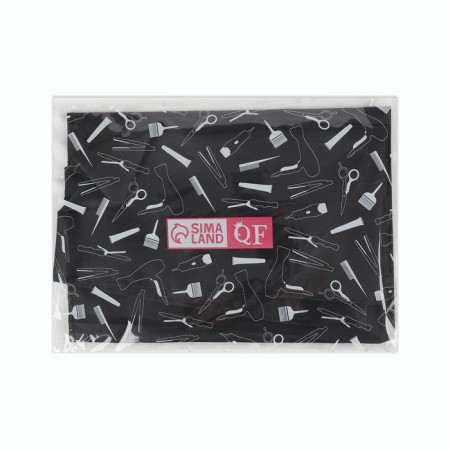 Pelerina hairdresser, Velcro, black color-6