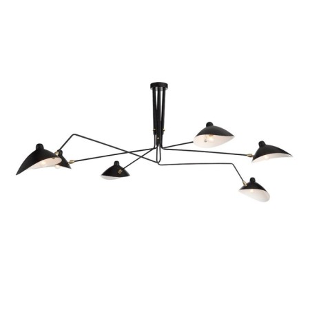 Ceiling Ceiling ST LUCE. SL305.402.06. SPRUZZO. 6x60 watts, E27, 180x180x54 cm, black color-11