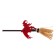 Hair clamp "Witch on a broomstick", Mix color