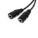 Adapter Exployd Ex-K-1415, Jack 3.5-2xjack 3.5, for micro and headphones, 0.2 m, black