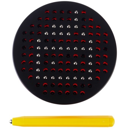 The training tablet "Magnetic drawing: fairy -tale patrol", 120 holes, black color-4