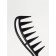 Curly hair comb 18.5*5*1cm plastic black bag QF