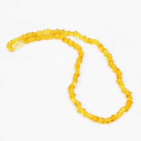 Beads "amber" Processed crumbs, rainbow, 45cm-1