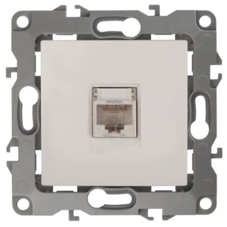 Information socket RJ45, IP20, ERA12, ivory