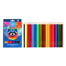 Pencils Jumbo 36-I-N 3145 Triocolor Bear, thickening, trihedral, cards/units