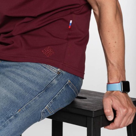 T -shirt SL BASIC, 48, burgundy-2
