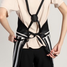 Apron for the master, black/white color