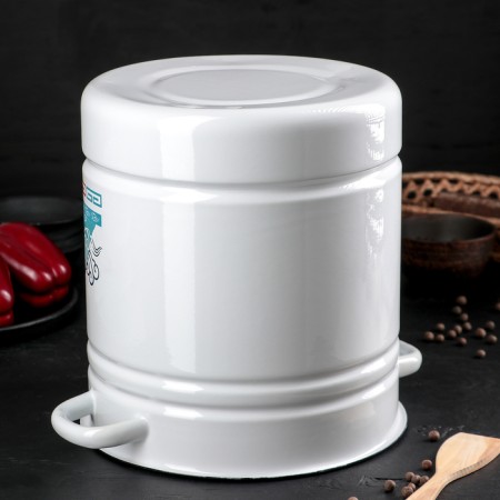 Poznitsa-mantoring, 12 l, 4 inserts, plastic handle, white color, spell mix-2