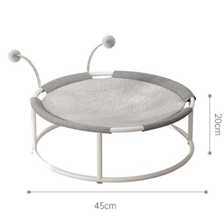 Gamak for animals with teasers, 45*45*20 cm, weight up to 20 kg, gray weight-1