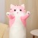 Skill of a soft toy "cat", 130 cm, pink color