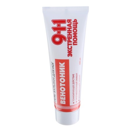 Feet gel 911 Venotonik with severity, pain and edema in the legs, 100 ml-1
