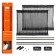 Sunsmanship curtains Airline Asps-S-13, sliding, l, 70x47-53 cm, black