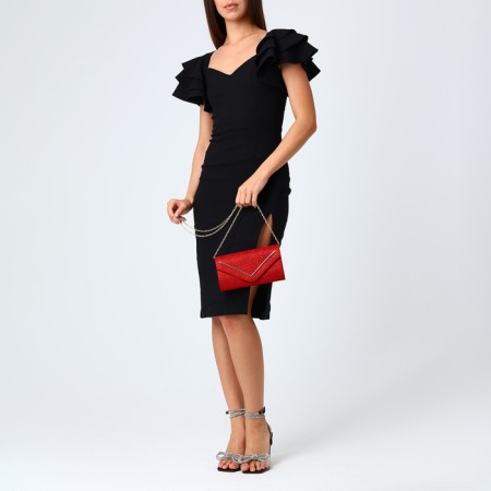 Female bag on a magnet, red color-7