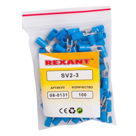 Tip isolated insulated 3.2 mm 1.5-2.5 mm² (NVI 2.5-3) Blue Rexant-2