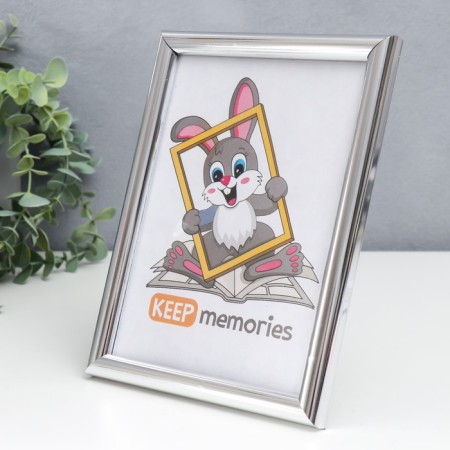 Photo frame plastic 13x18 cm silver (112)-2