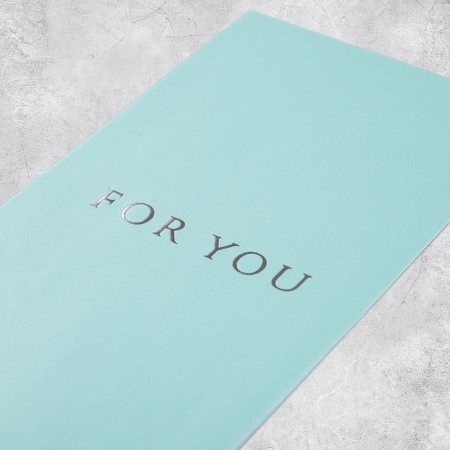Gift envelope, “For You”, embossing, designer paper, 11 × 22 cm-3