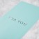 Gift envelope, “For You”, embossing, designer paper, 11 × 22 cm