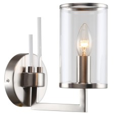 Wall lamp VASE 1XE14 40W, size 22x12x22 cm, Nickel color