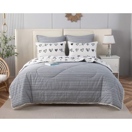 Euro set: blanket, sheet, pillowcases 50x70 cm-2 pcs, 70x70 cm-2 pcs-1