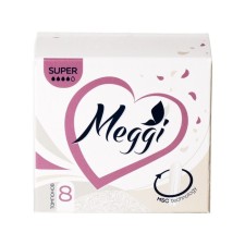 Тампоны гигиенические Meggi Super, 3 капли, 8 шт