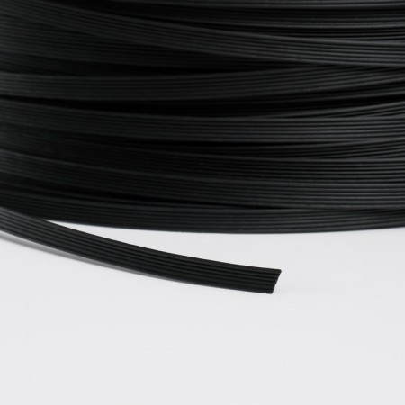 Artificial rattan 6 mm 500 m wave (black)-3