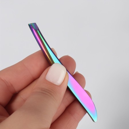 Pinzet begged, 9 cm, chameleon color-4