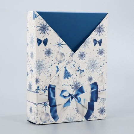 Folding box "New Year's bow", 21x 15 x 5 cm, New Year-2
