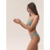Female top on thin adjustable straps with mirey top with cup cups, size 50, turquoise color