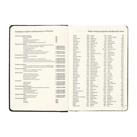 Diary Leduced A5 136 sheets, DEVENTE. Seattle, a solid cover of leatherette with foam rubber, thermo embossing, perforation, lies, cream block 70 g/m2, black-7