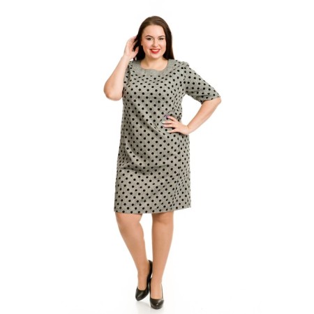 Women's dress, size 54, gray color-2