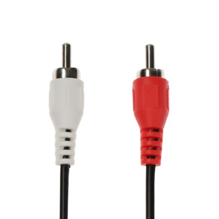 Audio/Video signal, 2xrca (M) -2xrca (M), 1 m, black-2