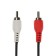 Audio/Video signal, 2xrca (M) -2xrca (M), 1 m, black