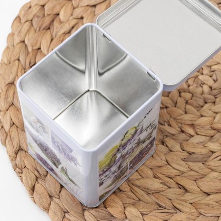 Bank with a lid for bulk products "Lavender-3", 860 ml, 8.7 × 8.7 cm, h = 11.4 cm-3