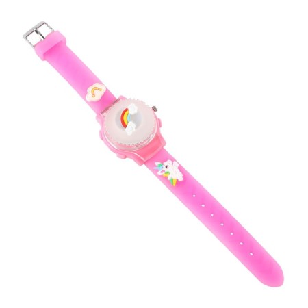 Watch is a beard, "unicorn", d-3.5 cm, strap silicone L-21.5 cm, with backlight-3