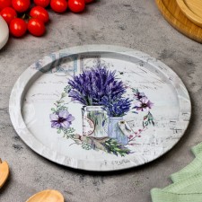 Lavender tray, 28 x 1.6 x 0.32 cm, metal
