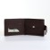 Male purse on a magnet, brown color