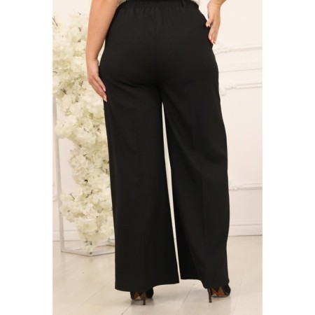 Female trousers, size 48, black color-6