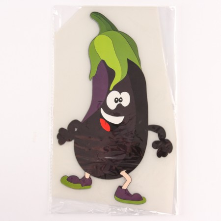 Terrmotransfer "Eggplant", 28 x 17 cm, set of 10 pcs.-1