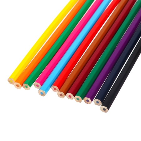 Color pencils, 12 colors, hexagonal, princesses-5