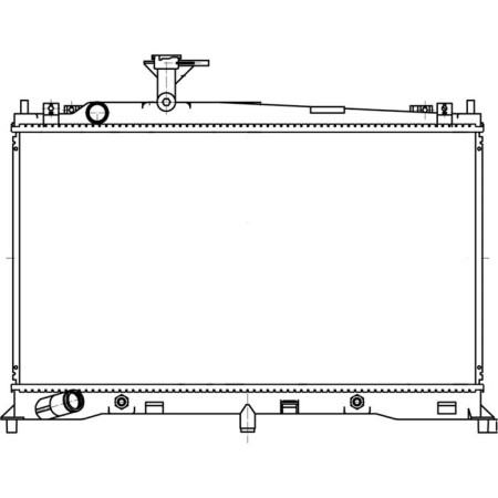Cooling radiator Mazda 6 (02-) at LF21-15-200A, Luzar LRC 251FA-2