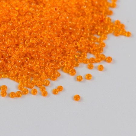 Glass beads 12/0 "orange" transparent 450 gr