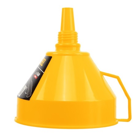 Plastic funnel Denzel, 160 mm with a metal sieve and a flexible tip-3