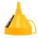 Plastic funnel Denzel, 160 mm with a metal sieve and a flexible tip