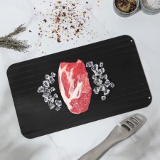 A baking sheet for defrosting products of a shade of 35.5 × 20.5 cm, black color