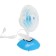 Fan Luazon LOF-04, desktop, 15 watts, 15 cm, 2 modes, plastic, blue and blue